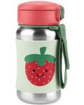 Sticlă metalică Skip Hop Spark Style - Strawberry, 350 ml  - 1t