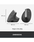 Mouse Logitech MX Vertical Advanced - ergonomic, gri - 9t