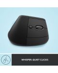 Mouse Logitech - Lift Vertical EMEA, optic, wireless, negru - 6t