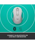 Mouse Logitech - Signature M650 L, optic, wireless, alb - 7t