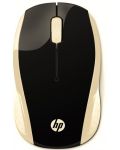 Mouse HP - 200 Silk Gold, optic, wireless, negru/auriu - 1t