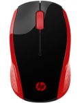 Mouse HP - 200 Emprs, optic, wireless, rosu/negru - 1t
