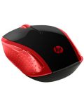Mouse HP - 200 Emprs, optic, wireless, rosu/negru - 2t
