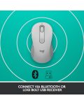 Mouse Logitech - Signature M650, optic, wireless, alb - 7t