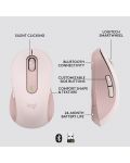 Mouse Logitech - Signature M650 L, optic, wireless, roz - 8t