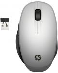 Mouse HP - 300 Dual Mode, optic, fără fir, negru/argintiu - 1t