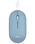 Mouse Trust - Puck, wireless, albastru - 1t