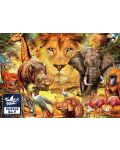 Mini puzzle Black Sea de 54 piese - Regele animalelor - 2t