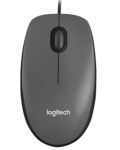 Mouse Logitech - M100, optic, negru - 1t