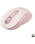 Mouse Logitech - Signature M650 L, optic, wireless, roz - 1t
