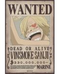 Mini poster GB eye Animation: One Piece - Sanji Wanted Poster (Series 2) - 1t