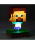 Mini lampa Paladone Minecraft - Steve Icon - 2t
