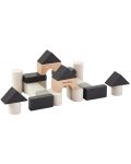 Set mini cuburi din lemn PlanToys, 24 buc. - 2t