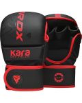 MMA mănuși RDX - F6 Kara , negru/roșu - 1t