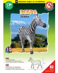 Мodel pentru asamblare din hârtie - Zebra, 34 x 46 cm - 3t