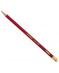 Creion Stabilo Swano - HB, roșu închis, cu gumă de șters  - 1t