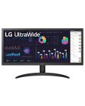 Monitor LG - 26WQ500-B, 25.7", UWHD, IPS, Anti-Glare, negru - 1t