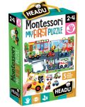 Puzzle educativ Headu Montessori - Primul meu puzzle, In oras - 1t