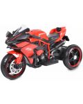 Motocicleta cu acumulator cu trei roti Moni - Ninja, rosie - 1t