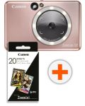 Aparat foto instant Canon - Zoemini S2, roz - 1t