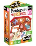 Puzzle educativ Headu Montessori - Primul meu puzzle, Ferma - 1t