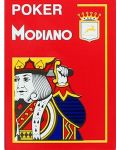 Carduri din plastic Modiano Jumbo Index - 4 Corner (rosii) - 1t