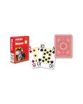 Carduri din plastic Modiano Jumbo Index - 4 Corner (rosii) - 6t