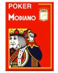 Carduri din plastic Modiano Jumbo Index - 4 Corner (rosii) - 5t