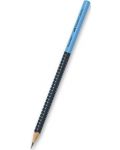 Creion Faber-Castell Grip - HB, negru si albastru - 1t