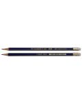 Creion Faber-Castell Goldfaber - HB, cu gumă de șters - 1t