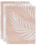 Prosoape de muselină Jollein - Nature Pale Pink, 15 x 20 cm, 3 bucăți - 1t
