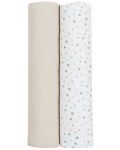 Prosoape din muselină KikkaBoo - Dots Beige, 80 х 80 cm, 2 buc - 1t