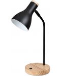 Lampa de masă Rabalux - Ferb 74002, E 14, 1 x 25 W, negru mat - 1t