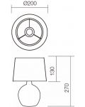 Lampă de masă Smarter - Home 01-1373, IP20, E14, 1 x 28 W, bej - 2t
