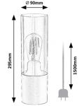 Lampa de masă Rabalux - Ronno 74050, IP 20, E27, 1 x 25 W, negru - 6t
