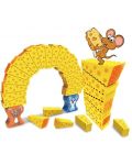 Joc de echilibru pentru copii cu șoarece Kingso - Turn de brânză - 2t