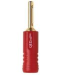 Adaptor QED - Banana 4mm, roșu - 1t