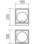 Lampă de masă Smarter - Zodiac 01-3052, IP20, E14, 1x28W, negru mat și alamă - 2t