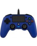 Controller Nacon за PS4 - Wired Compact, albastru - 1t