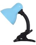 Lampa de birou cu clips  Omnia - Kara, IP20, Е27, 40 W, albastru - 1t