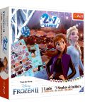 Joc de societate 2 în 1 Frozen II (Ludo/Snakes and Ladders) - pentru copii - 1t