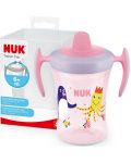 NUK Evolution - Cupă de antrenament, 230 ml, roz - 2t