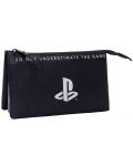 Kstationery Playstation Briefcase - Negru, 1 fermoar și 3 compartimente - 1t