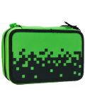 Penar școlar echipat Minecraft - Creeper Head, 3 fermoare - 2t