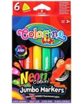 Markere neon Colorino Kids - Jumbo, 6 culori - 1t
