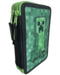 Penar echipat Minecraft - Creeper Green, 2 fermoare - 1t