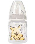 Nuk First Choice Bottle - Disney, TC, cu tetina din silicon, 150 ml, gri/monocrom - 1t