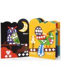 Tooky Toy Education Book - Animale, imagini cu autocolante geometrice - 4t