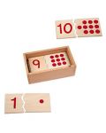 Puzzle educațional Smart Baby - Montessori numere și puncte Montessori - 2t
