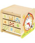 Jucarie educativa Tooky Toy - Cub mare didactic, ferma - 3t